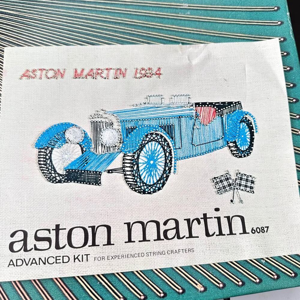 vintage 3-D String Art kit by Ship Shape Aston Martin design for experts - Picture 3 of 9
